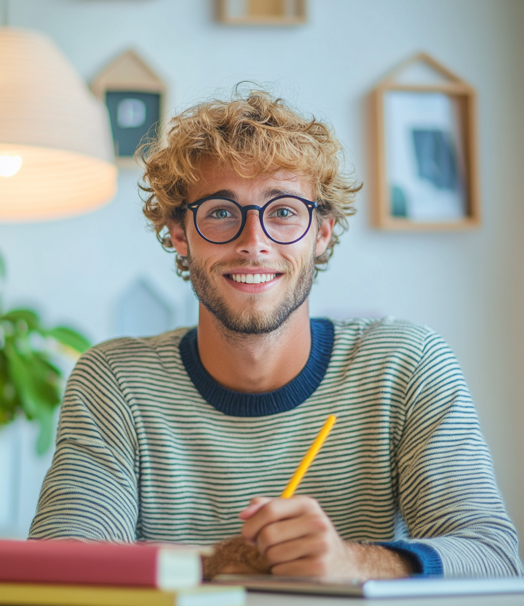 Estudante fazendo seu dever de casa